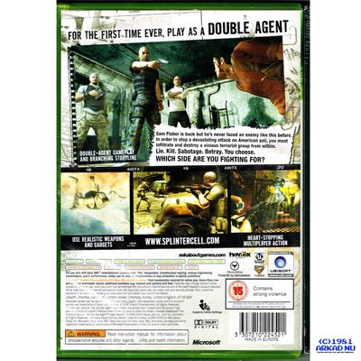 TOM CLANCYS SPLINTER CELL DOUBLE AGENT XBOX 360