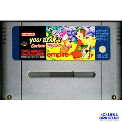 YOGI BEARS CARTOON CAPERS SNES SCN YAPON