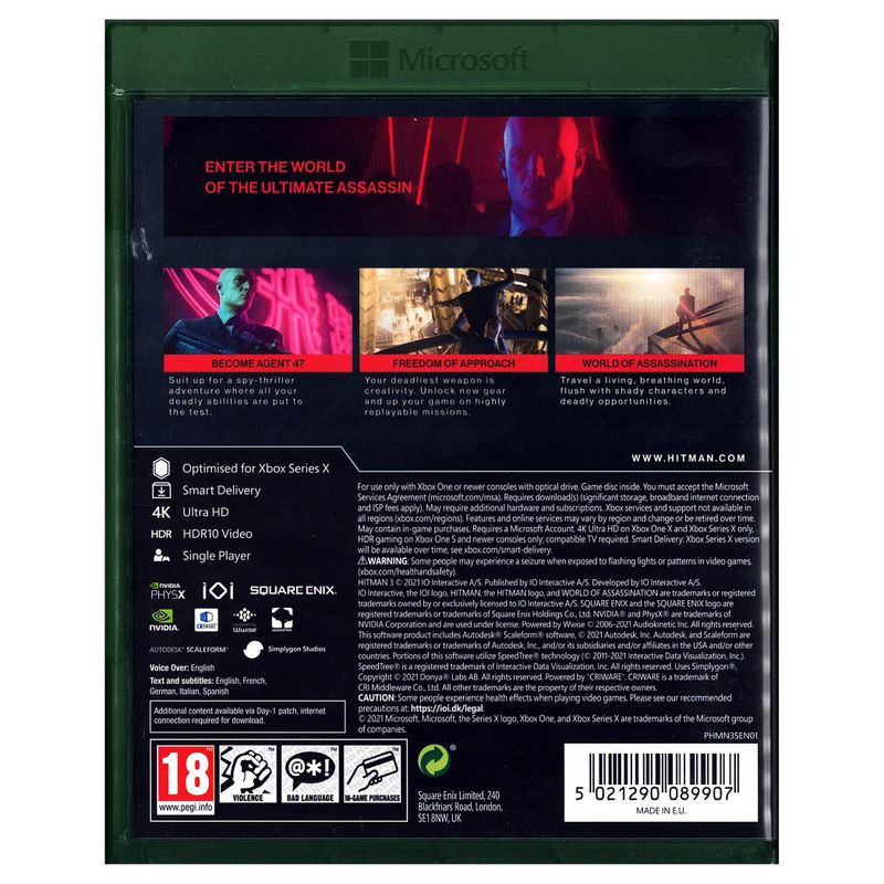 HITMAN III XBOX ONE