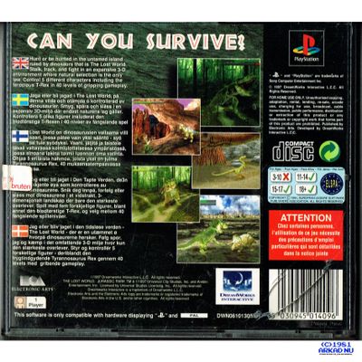 JURASSIC PARK THE LOST WORLD PS1