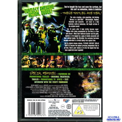 TEENAGE MUTANT NINJA TURTLES THE MOVIE DVD