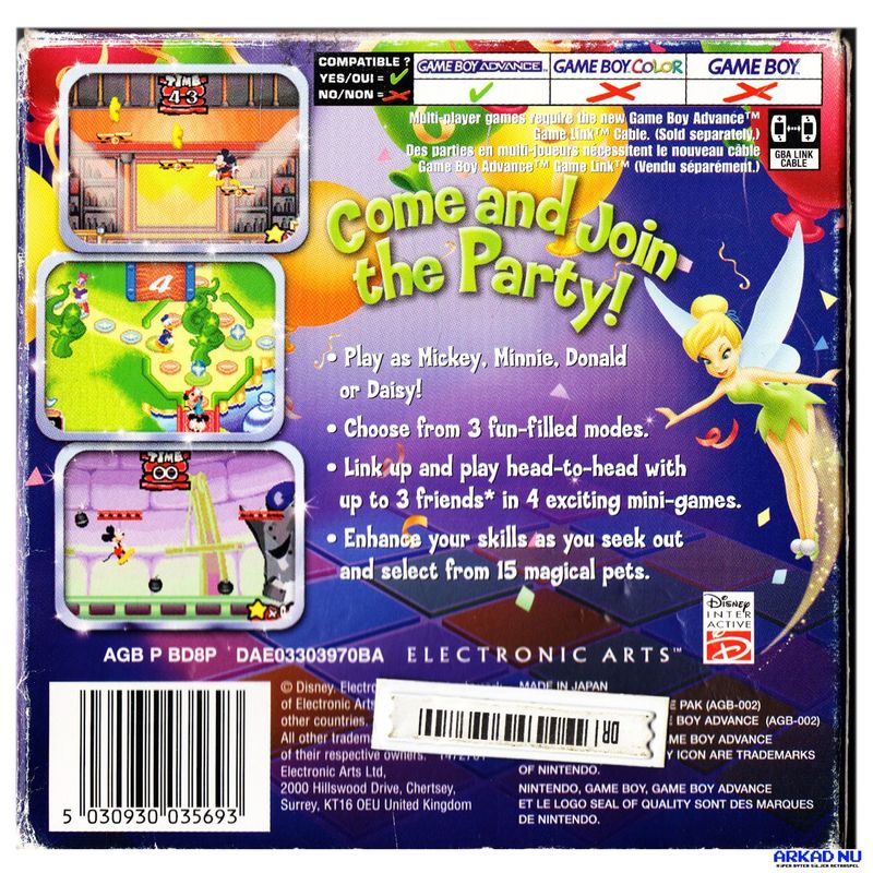 DISNEY'S PARTY GAMEBOY ADVANCE