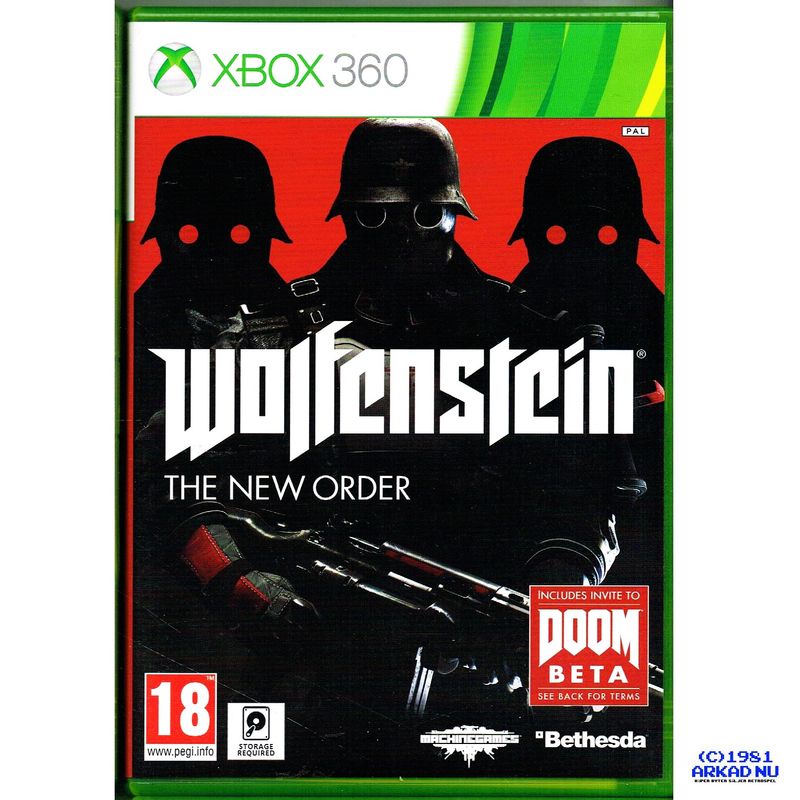 WOLFENSTEIN THE NEW ORDER XBOX 360