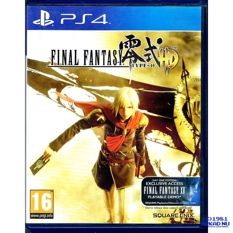 FINAL FANTASY TYPE-0 HD DAY ONE EDITION PS4