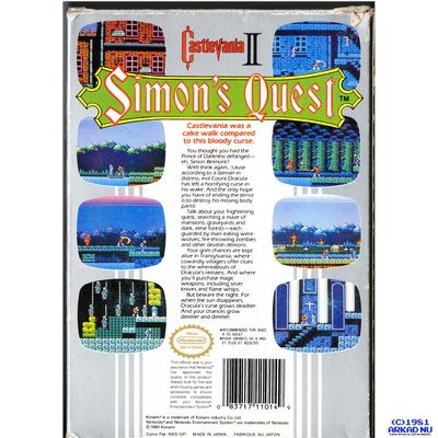 CASTLEVANIA II SIMONS QUEST NES SCN