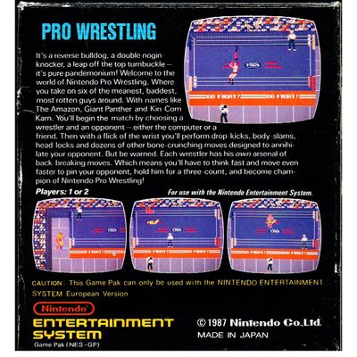 PRO WRESTLING NES SCN