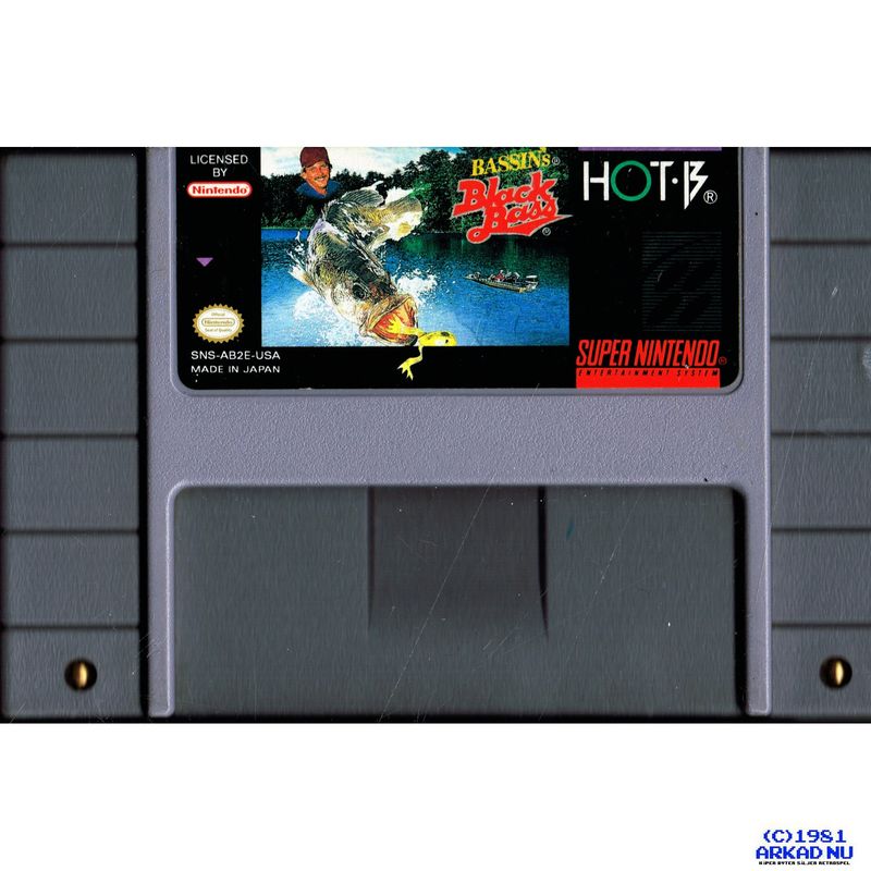 BASSINS BLACK BASS SNES NTSC USA