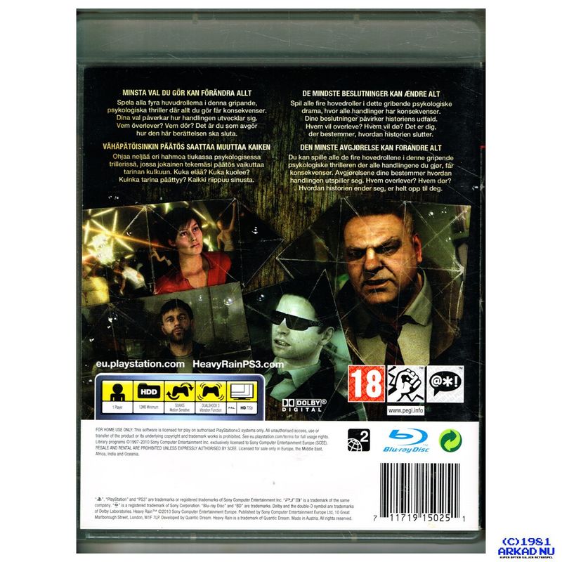 HEAVY RAIN PS3