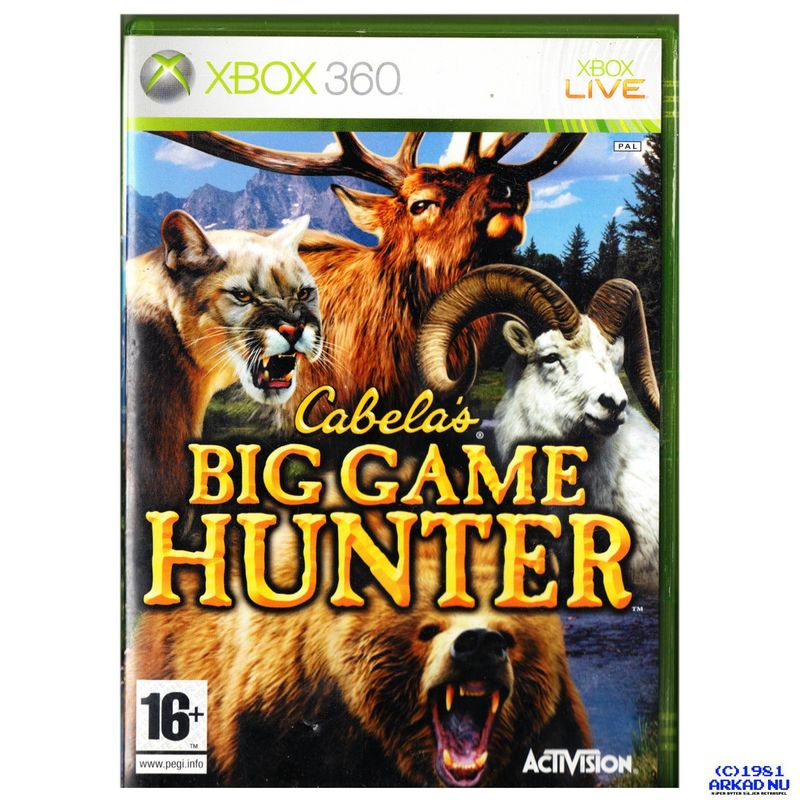 CABELAS BIG GAME HUNTER XBOX 360