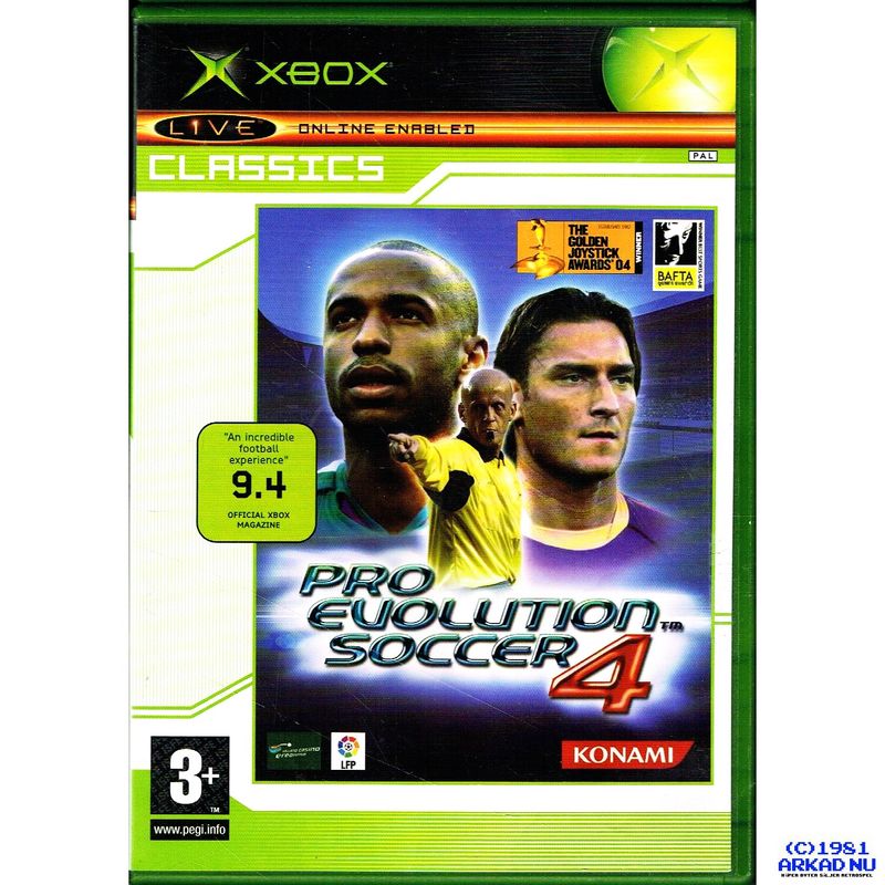PES PRO EVOLUTION SOCCER 4 XBOX