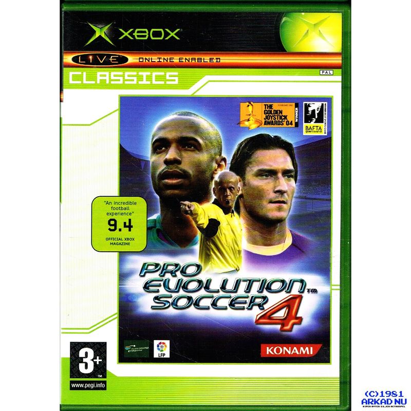 PES PRO EVOLUTION SOCCER 4 XBOX