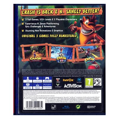 CRASH BANDICOOT N SANE TRILOGY PS4