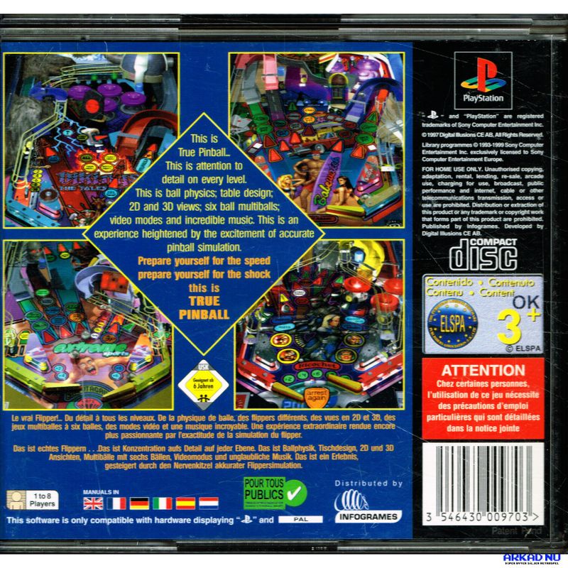 TRUE PINBALL PS1