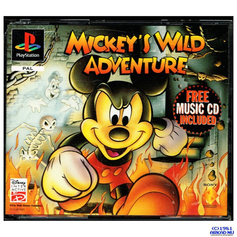 MICKEYS WILD ADVENTURE PS1 BIG BOX