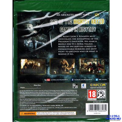 RESIDENT EVIL 4 XBOX ONE