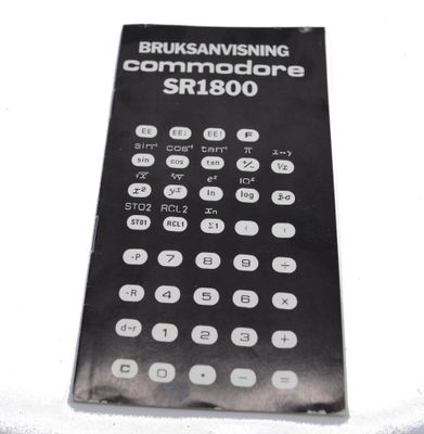 COMMODORE SR-1800 VFD MINIRÄKNARE MED SVENSK BRUKSANVISNING