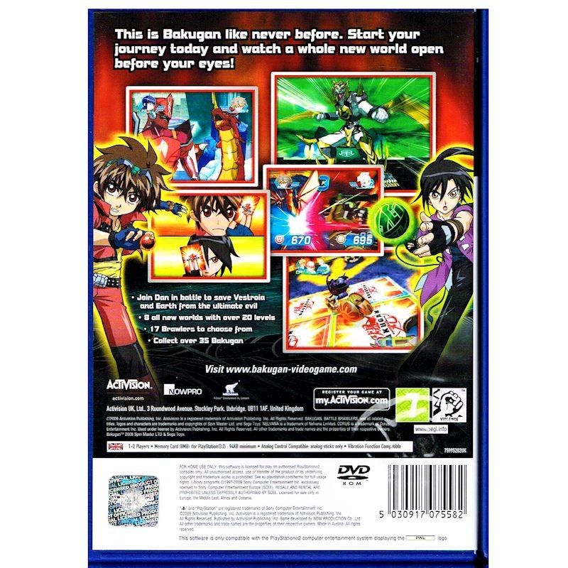 BAKUGAN BATTLE BRAWLERS PS2