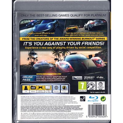 NEED FOR SPEED HOT PURSUIT PS3 PLATINUM