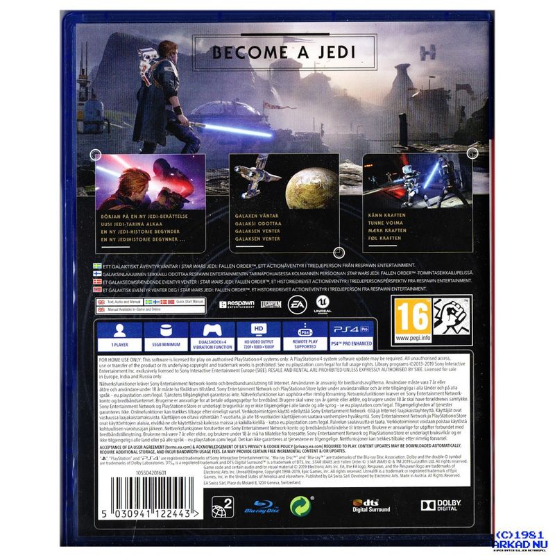 STAR WARS JEDI FALLEN ORDER PS4