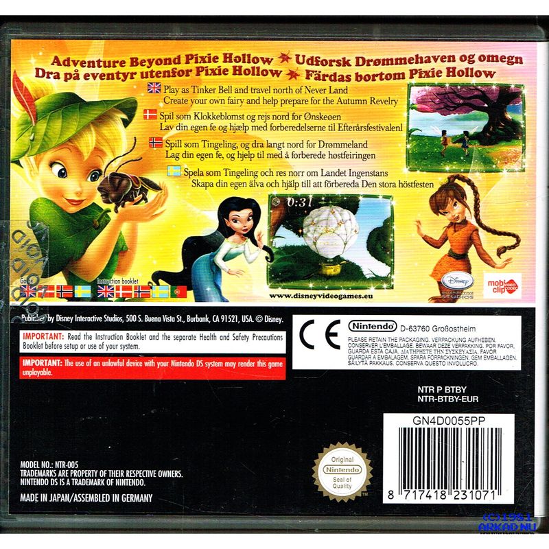 TINKERBELL AND THE LOST TREASURE DS