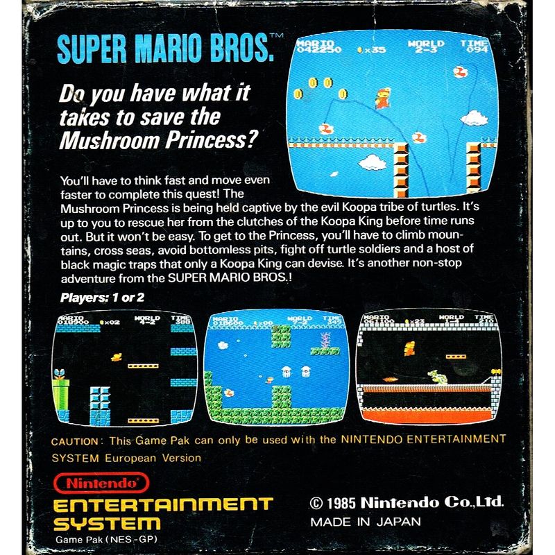 SUPER MARIO BROS NES