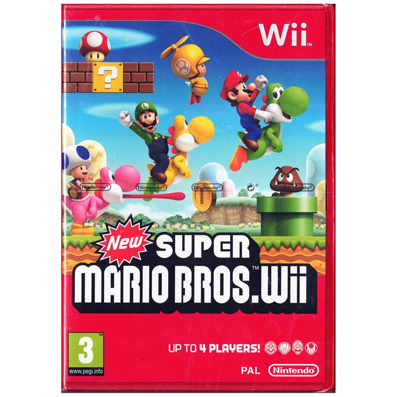 NEW SUPER MARIO BROS WII NYTT INPLASTAD