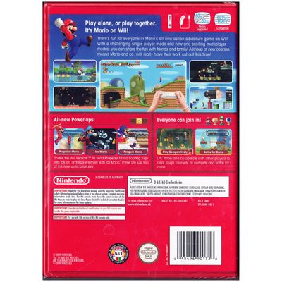 NEW SUPER MARIO BROS WII NYTT INPLASTAD