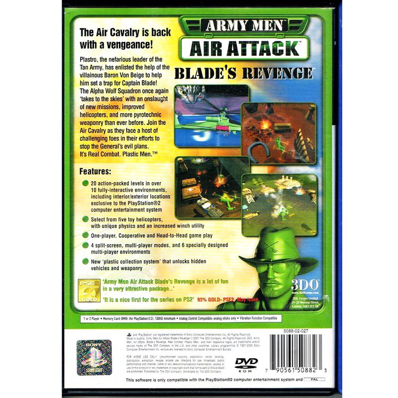 ARMY MEN AIR ATTACK BLADES REVENGE PS2