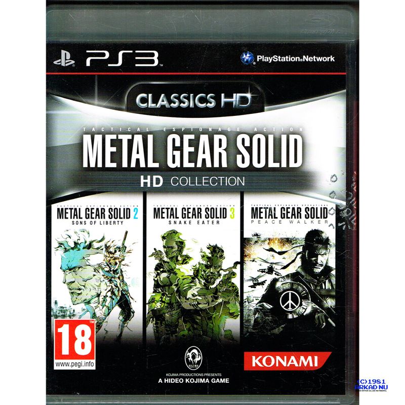 METAL GEAR SOLID HD COLLECTION PS3