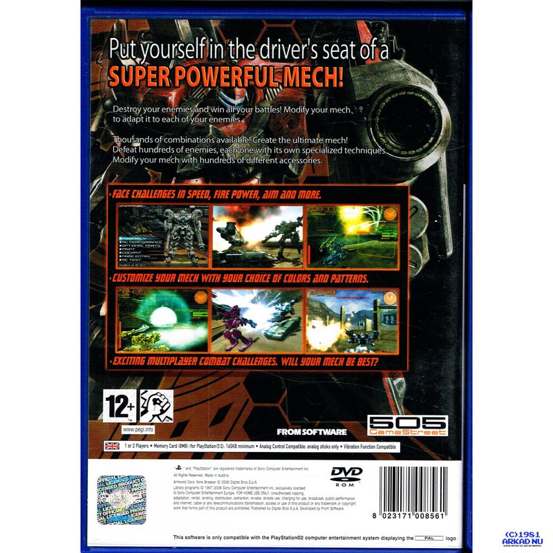 ARMORED CORE NINE BREAKER PS2