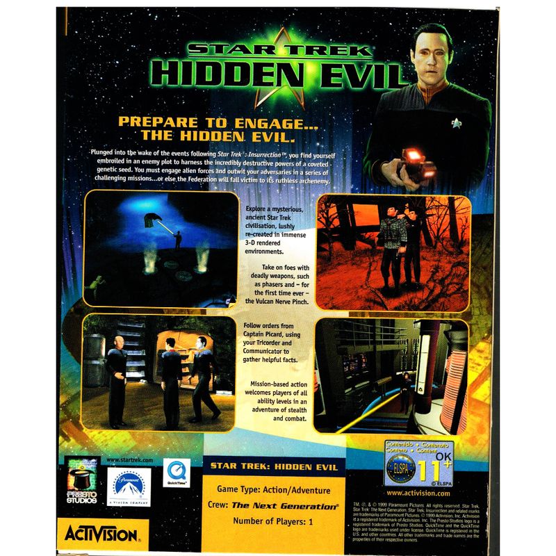 STAR TREK HIDDEN EVIL PC BIGBOX