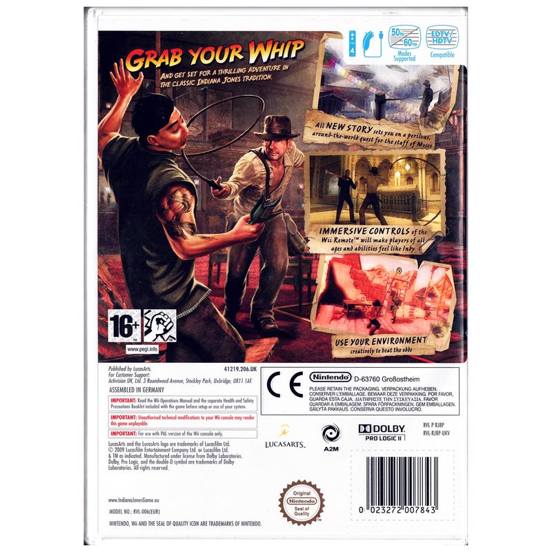 INDIANA JONES AND THE STAFF OF KINGS WII