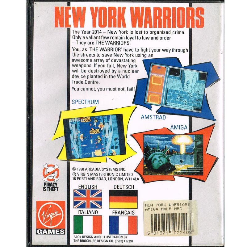 NEW YORK WARRIORS AMIGA