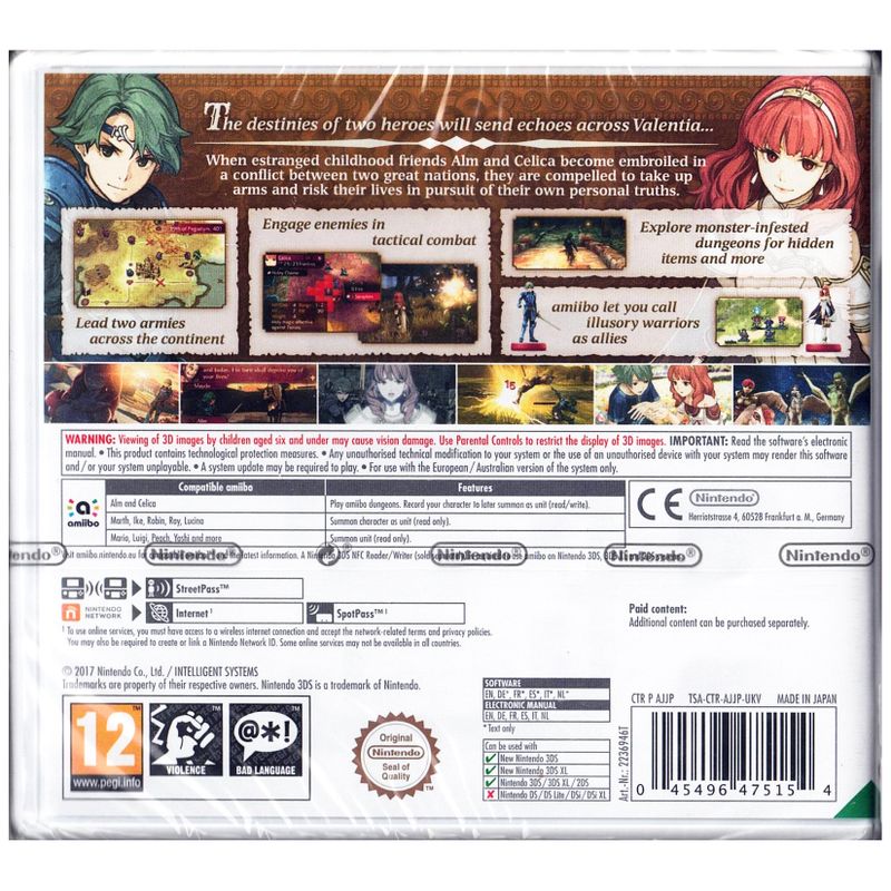 FIRE EMBLEM ECHOES SHADOWS OF VALENTIA 3DS