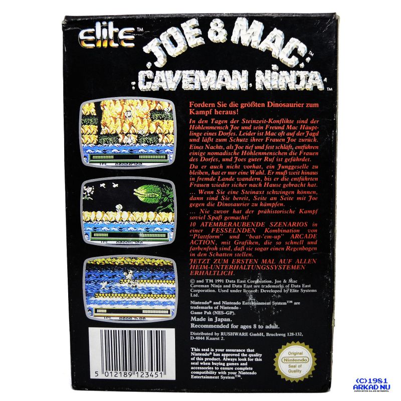 JOE & MAC CAVEMAN NINJA NES