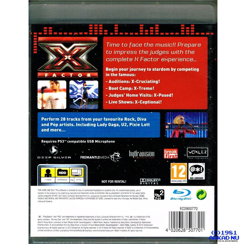 X FACTOR PS3