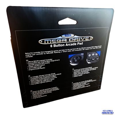 RETROBIT SEGA MEGADRIVE 6 BUTTON ARCADE PAD MEGADRIVE