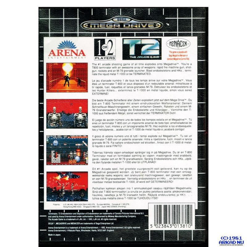T2 THE ARCADE GAME MEGADRIVE
