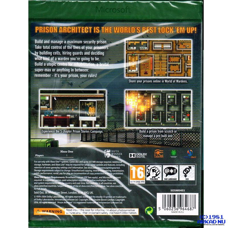 PRISON ARCHITECT XBOX ONE