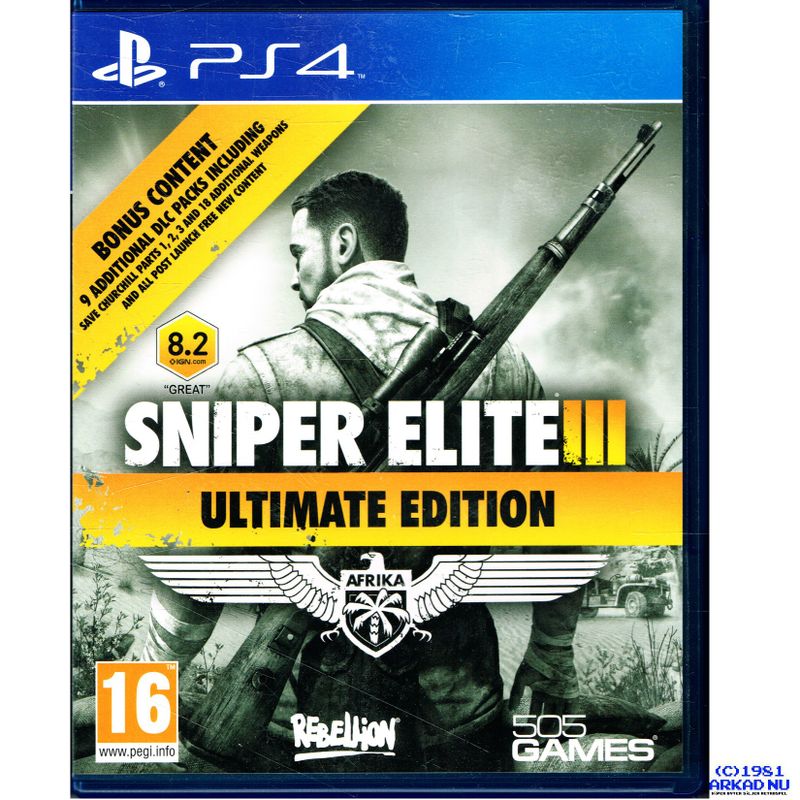 SNIPER ELITE III ULTIMATE EDITION PS4