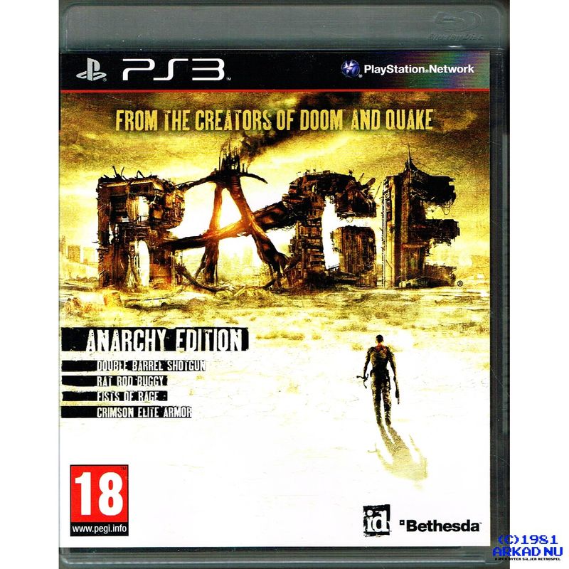 RAGE ANARCHY EDITION PS3