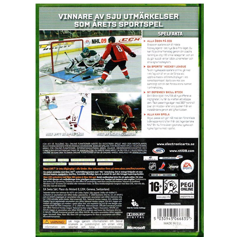 NHL 09 XBOX 360