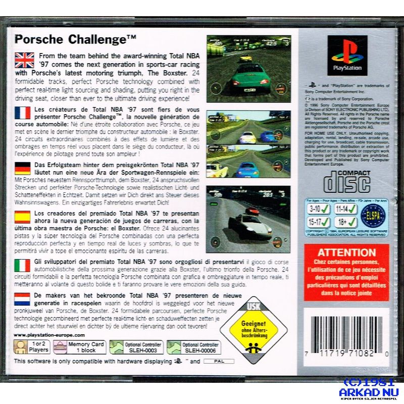 PORSCHE CHALLENGE PS1