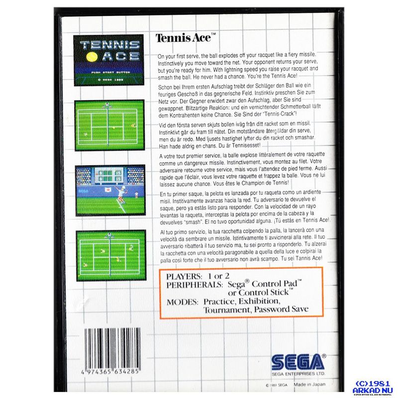 TENNIS ACE MASTERSYSTEM