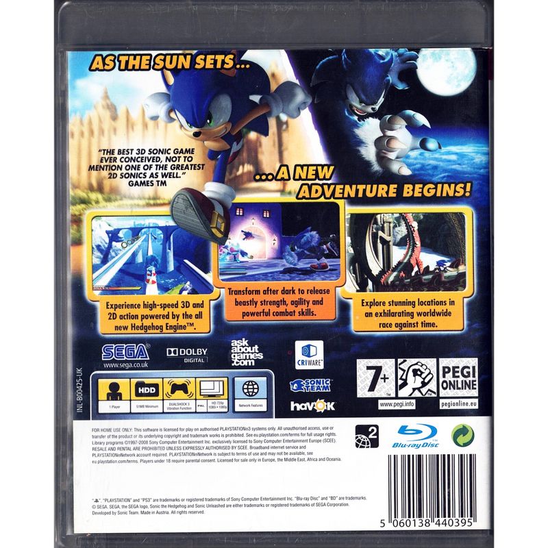 SONIC UNLEASHED PS3