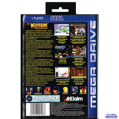 WOLVERINE ADAMANTIUM RAGE MEGADRIVE