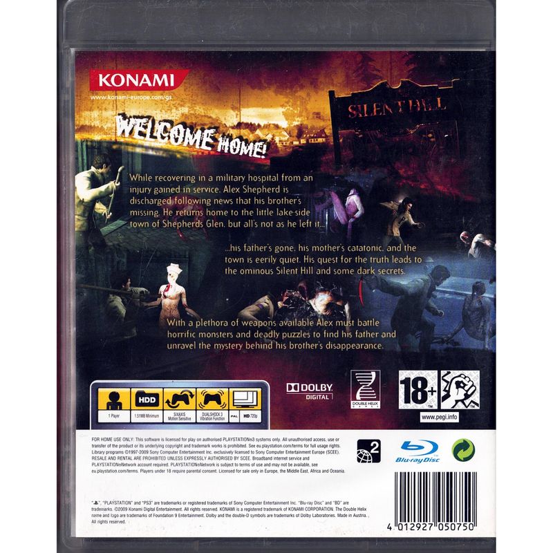 SILENT HILL HOMECOMING PS3