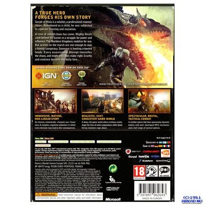 THE WITCHER 2 ASSASSINS OF KINGS ENHANCED EDITION XBOX 360