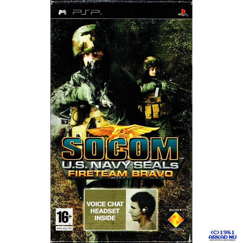 SOCOM US NAVY SEALS FIRETEAM BRAVO MED HEADSET PSP