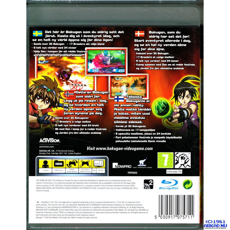 BAKUGAN BATTLE BRAWLERS PS3